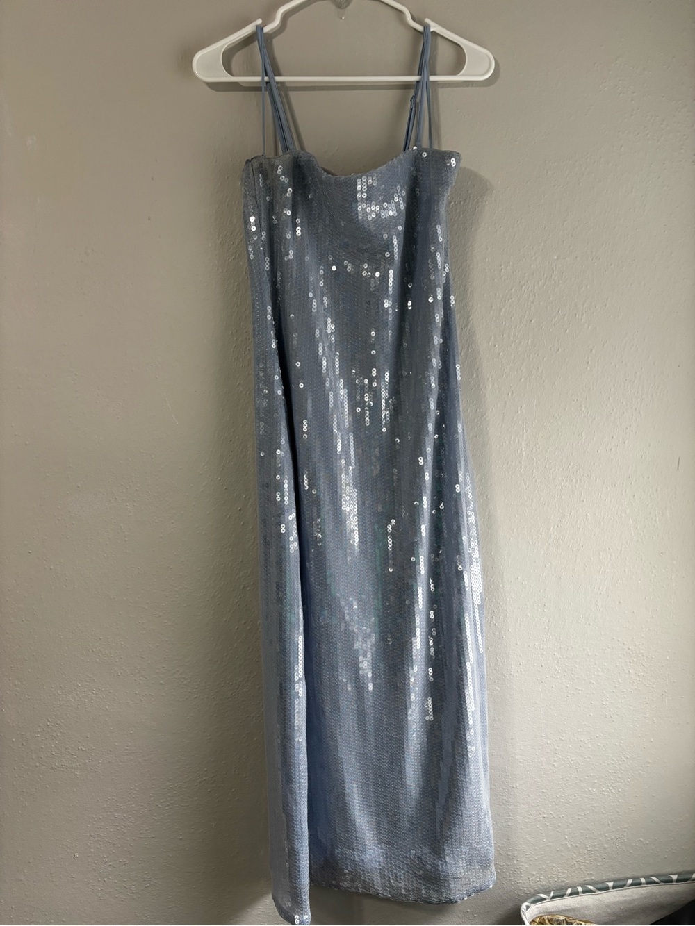 Abercrombie & Fitch Light Blue Sequin Dress